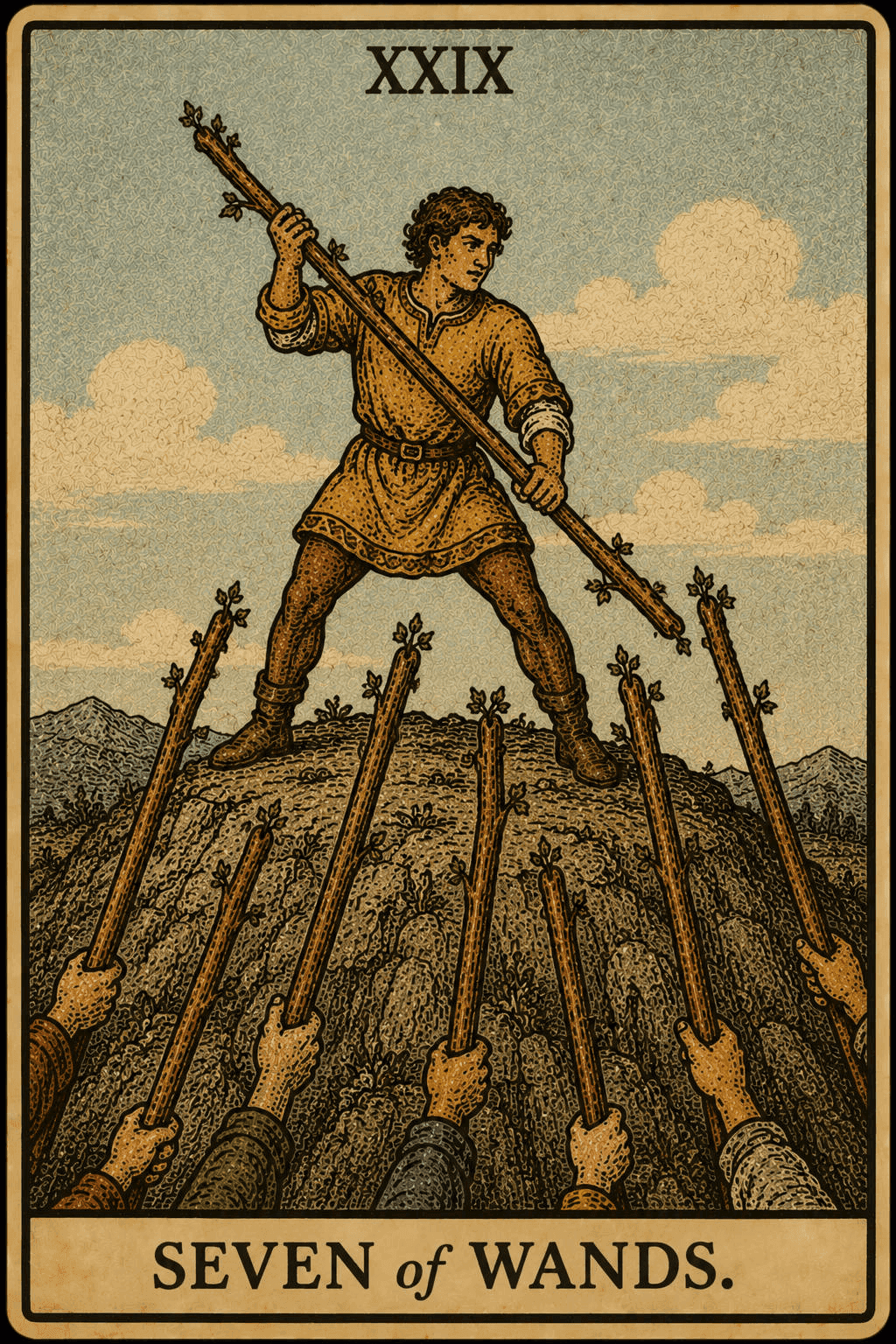 Seven of Wands