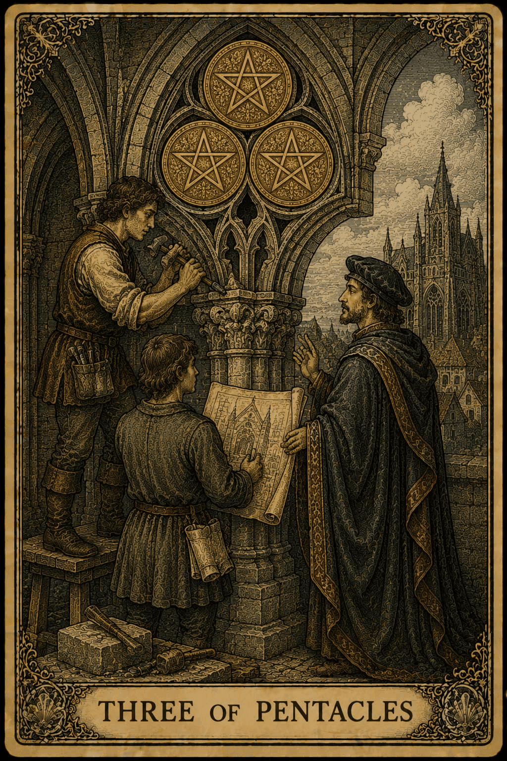 Three of Pentacles