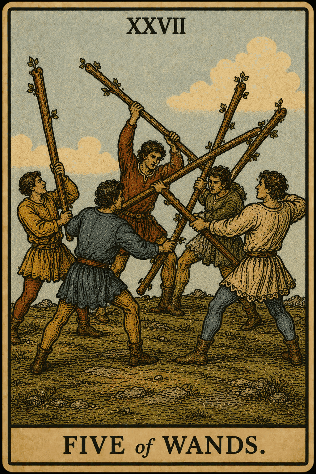 Five of Wands