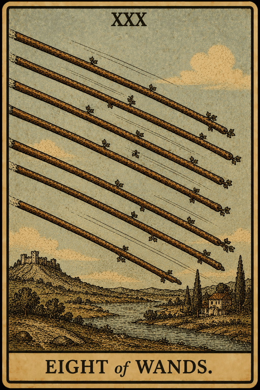 Eight of Wands